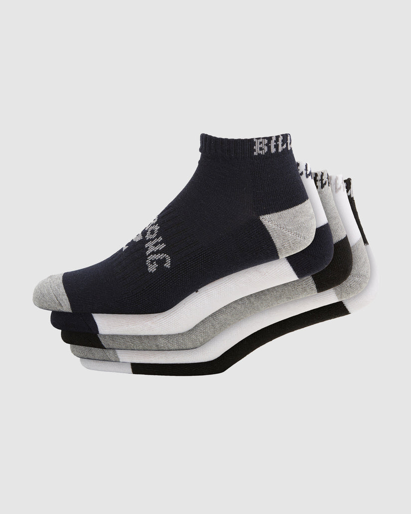 Boys 8-16 Ankle 5 Pack Socks