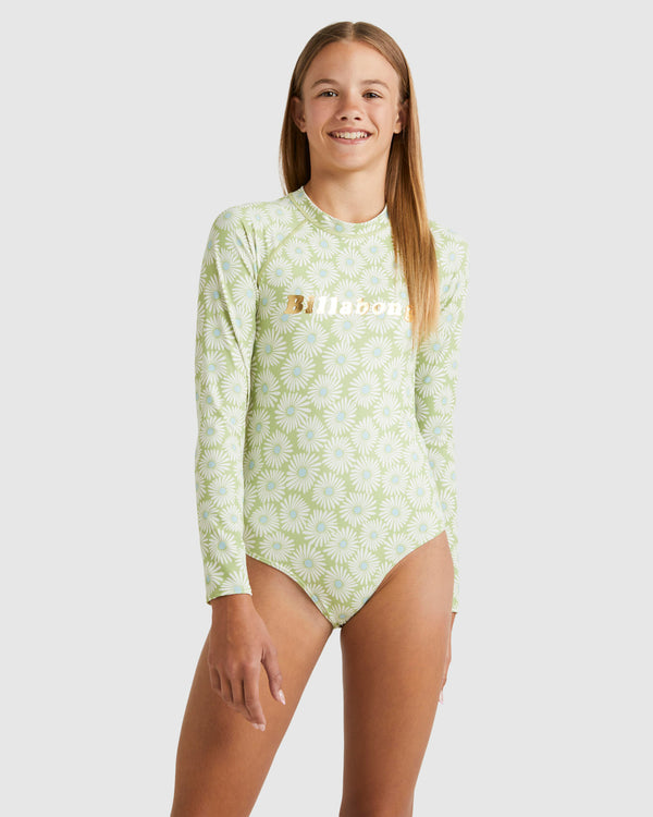 Girls 6-14 These Are The Daze Bodysuit Rash Vest