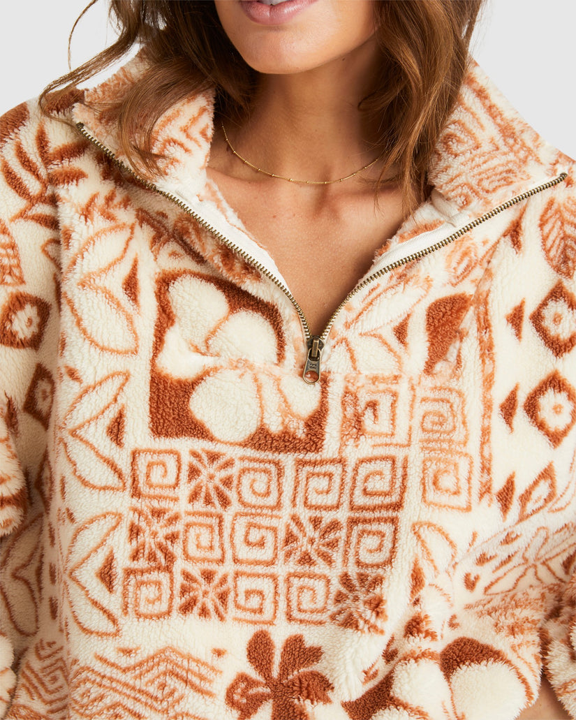 Womens Totally Tiki Half Zip Fleece