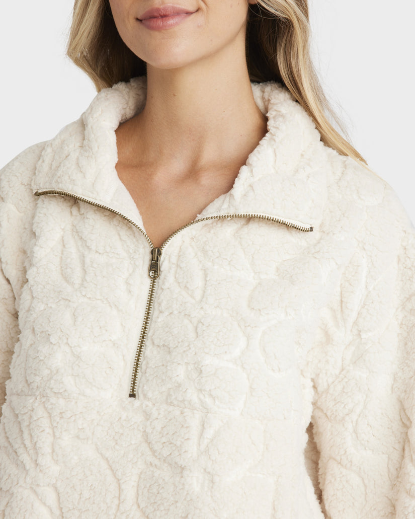 Womens Fireside Cozy Half Zip Crew