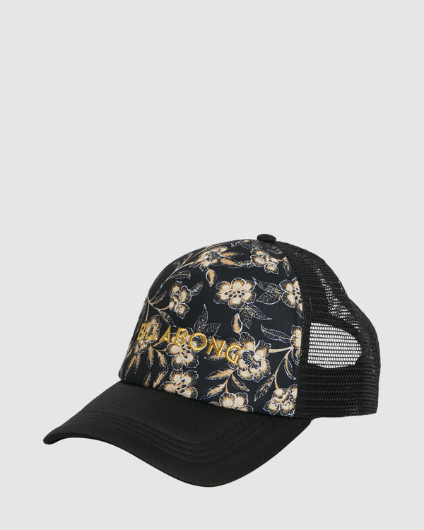 Womens Moon Bloom Trucker Hat