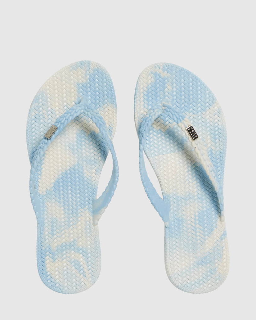 Womens Summer Dazed Marble Thongs