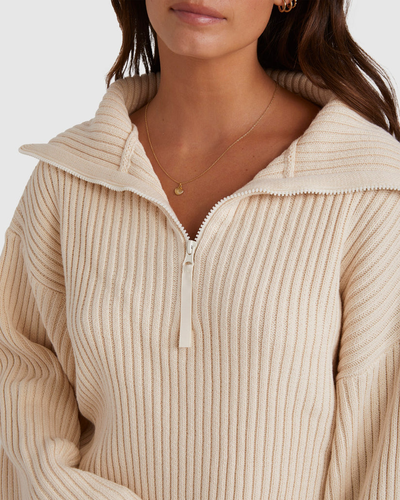 Womens Zippy Sweater