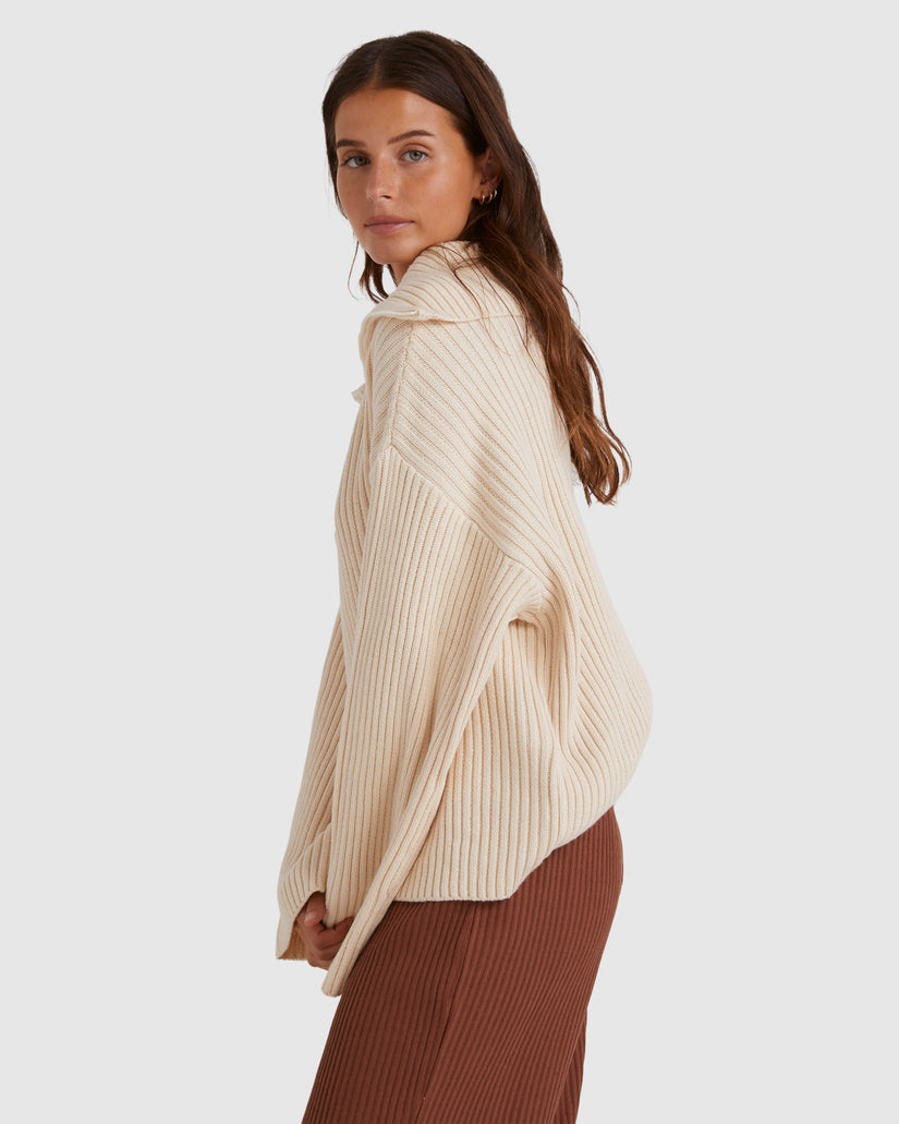 Womens Zippy Sweater