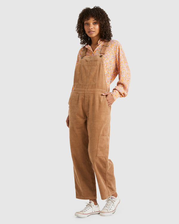 Womens Leia Cord Overalls