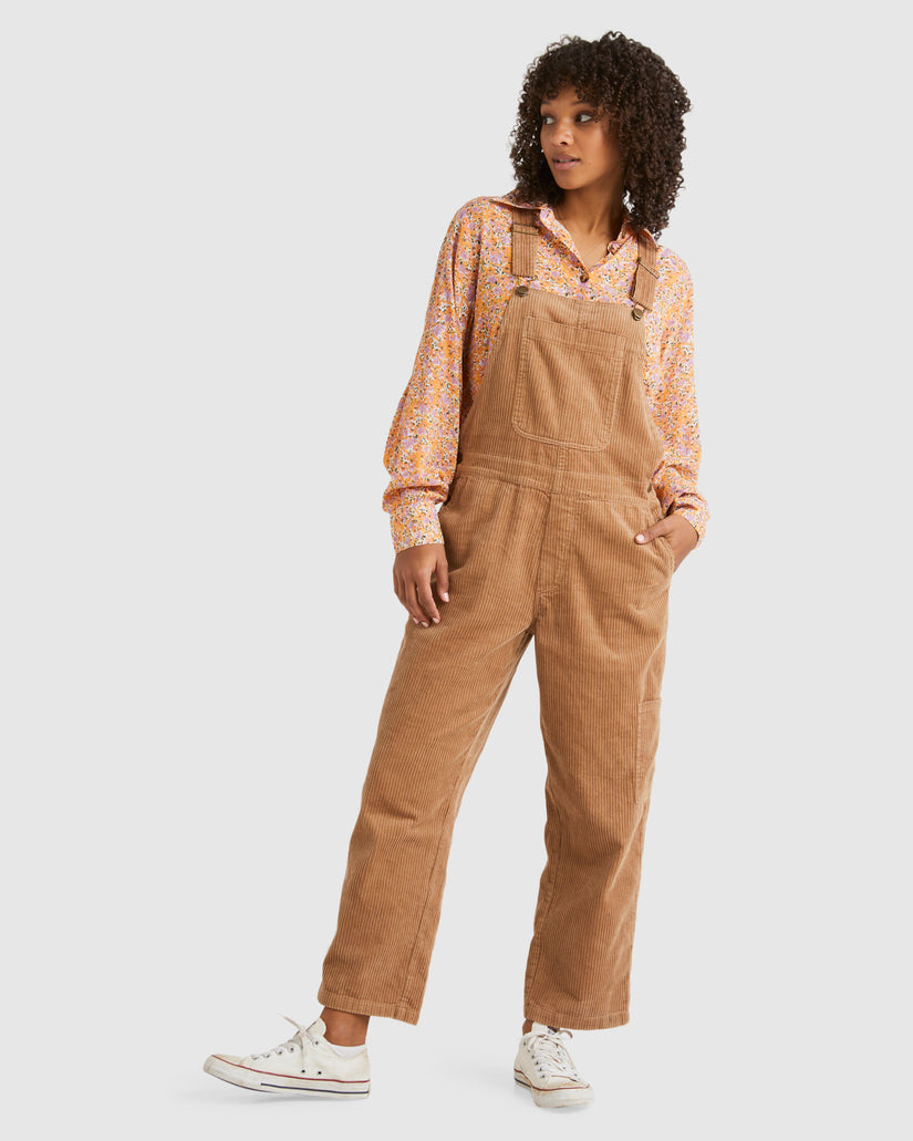 Womens Leia Cord Overalls