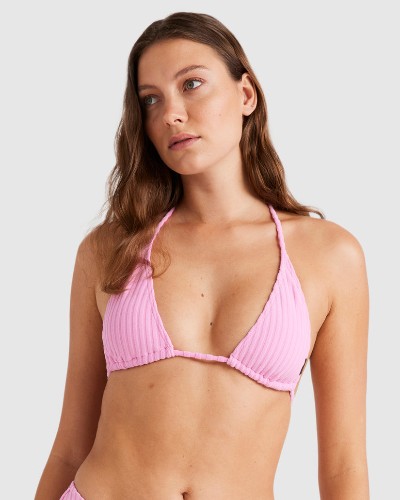 Womens Terry Rib Remi Tri Bikini Top