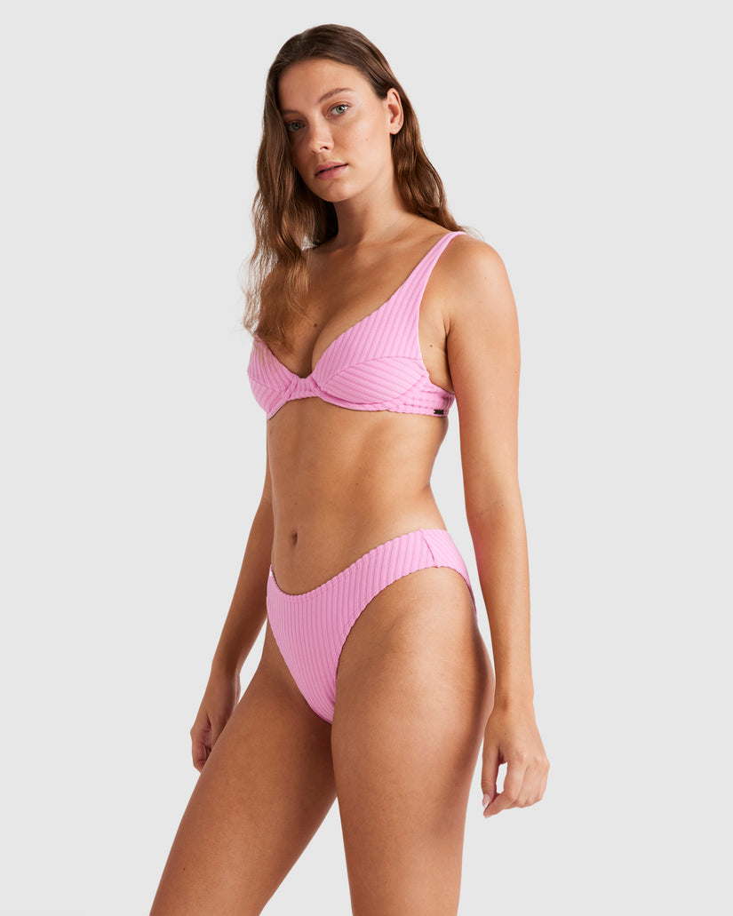 Womens Terry Rib Bondi Bikini Bottom