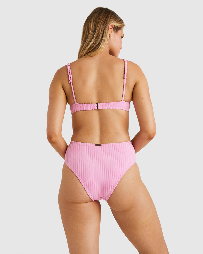 Womens Terry Rib Hi Maui Bikini Bottom