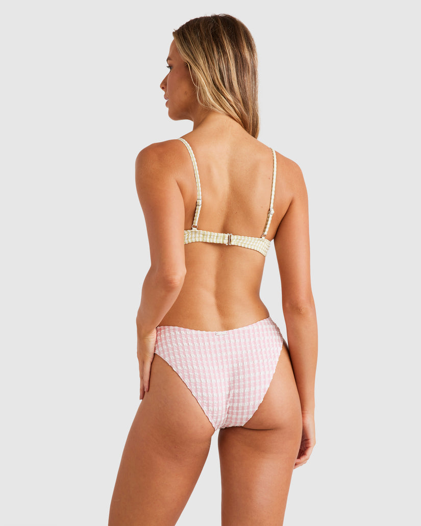 Womens Wave Check Bondi Bikini Bottom