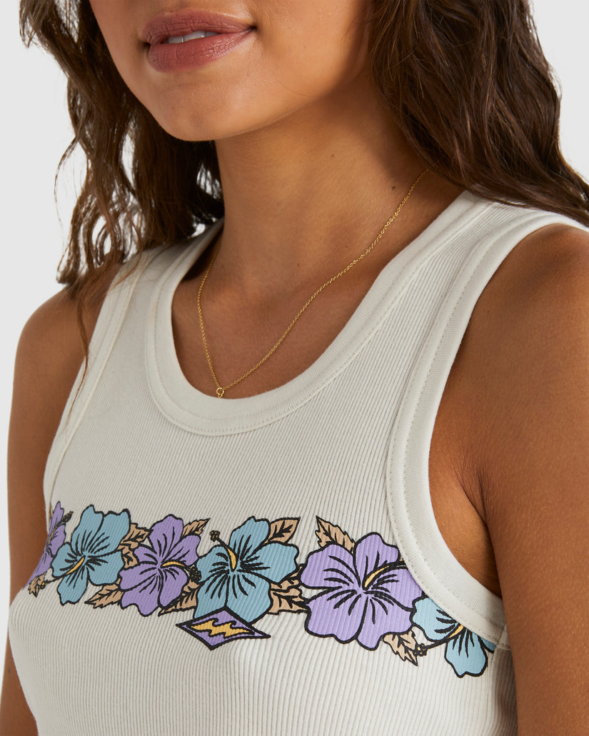 Womens Hibiscus Holiday Tank Top