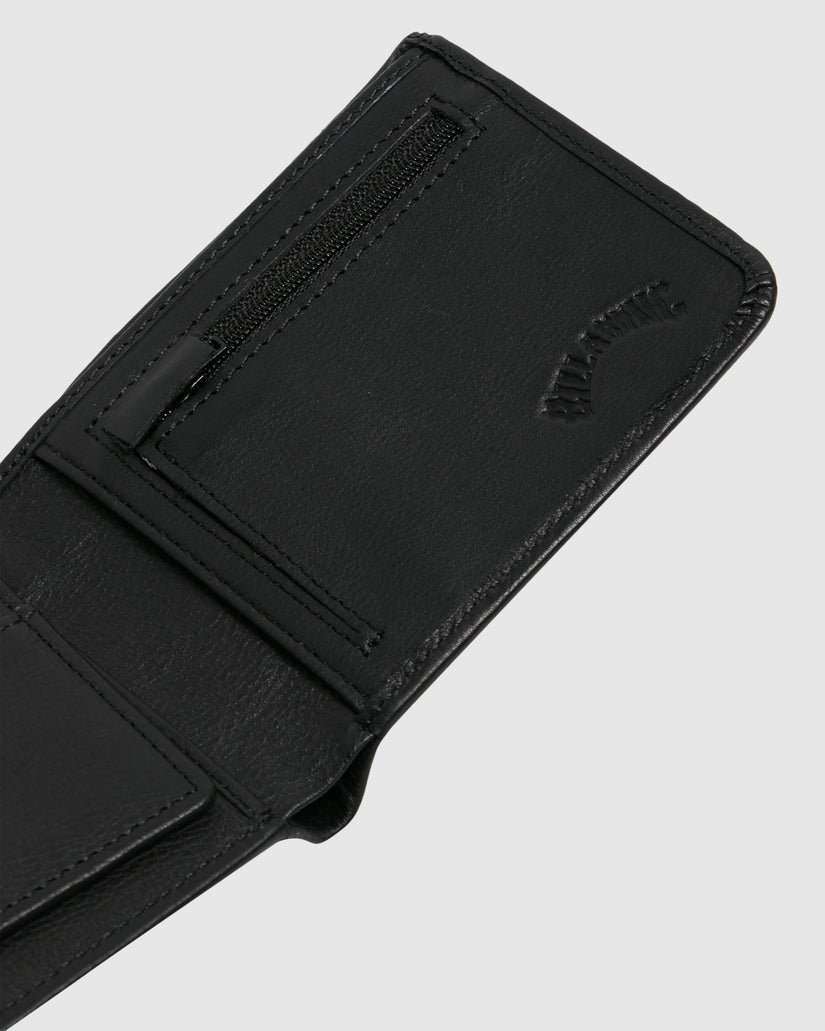 Mens Secret Pocket Leather Wallet