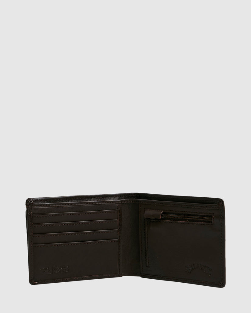 Mens Slim 2 In 1 Leather Wallet