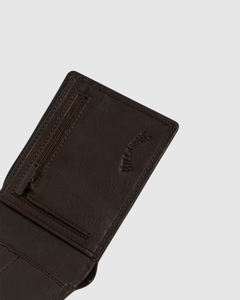 Mens Slim 2 In 1 Leather Wallet