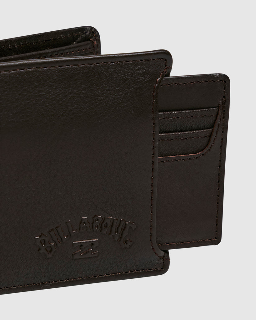 Mens Slim 2 In 1 Leather Wallet