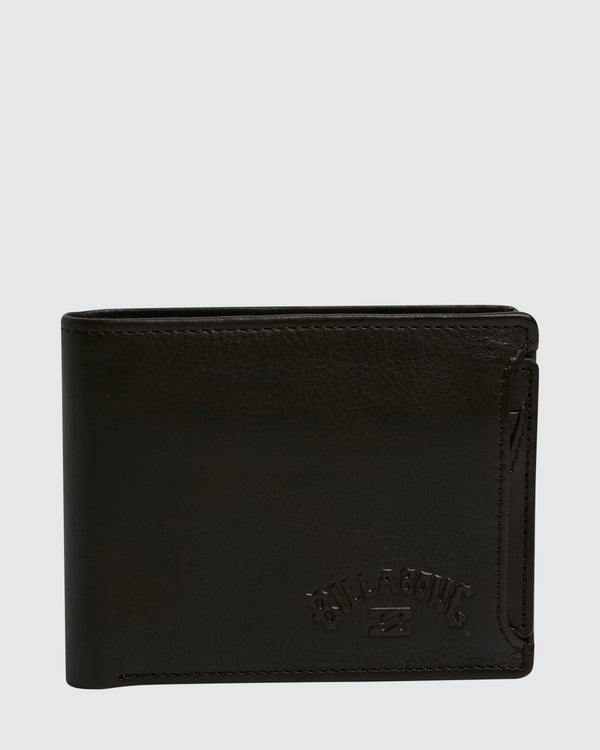 Mens Slim 2 In 1 Leather Wallet