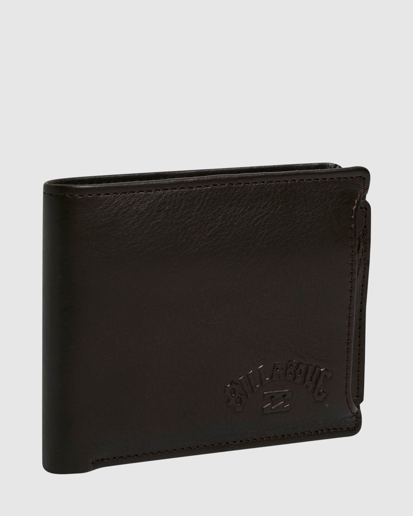 Mens Slim 2 In 1 Leather Wallet