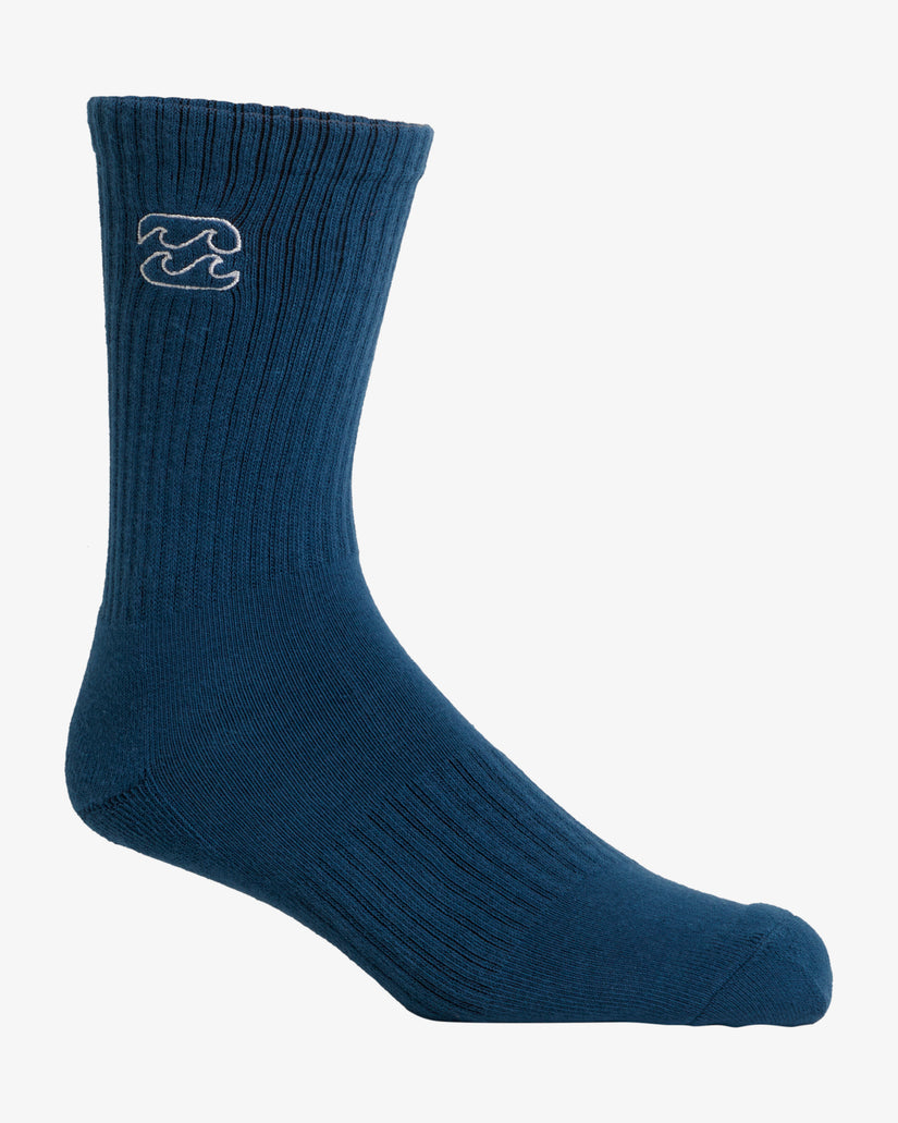 Mens Wave Wash 3 Pack Socks