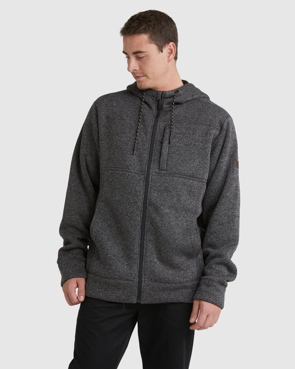 Mens A/Div Boundary Sherpa Zip Thru Fleece Top