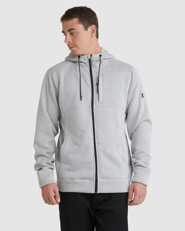 Mens A/Div Boundary Sherpa Zip Up Hoodie