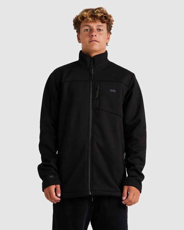 Mens A/Div Mainland Zip Thru Fleece Top