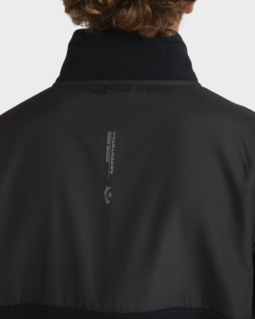 Mens Boundary Lite Mock Neck Fleece Pullover