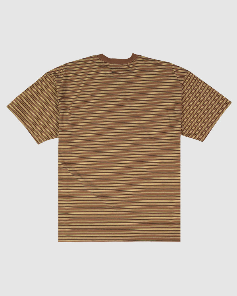 Mens Waffle Knit Stripe T-Shirt