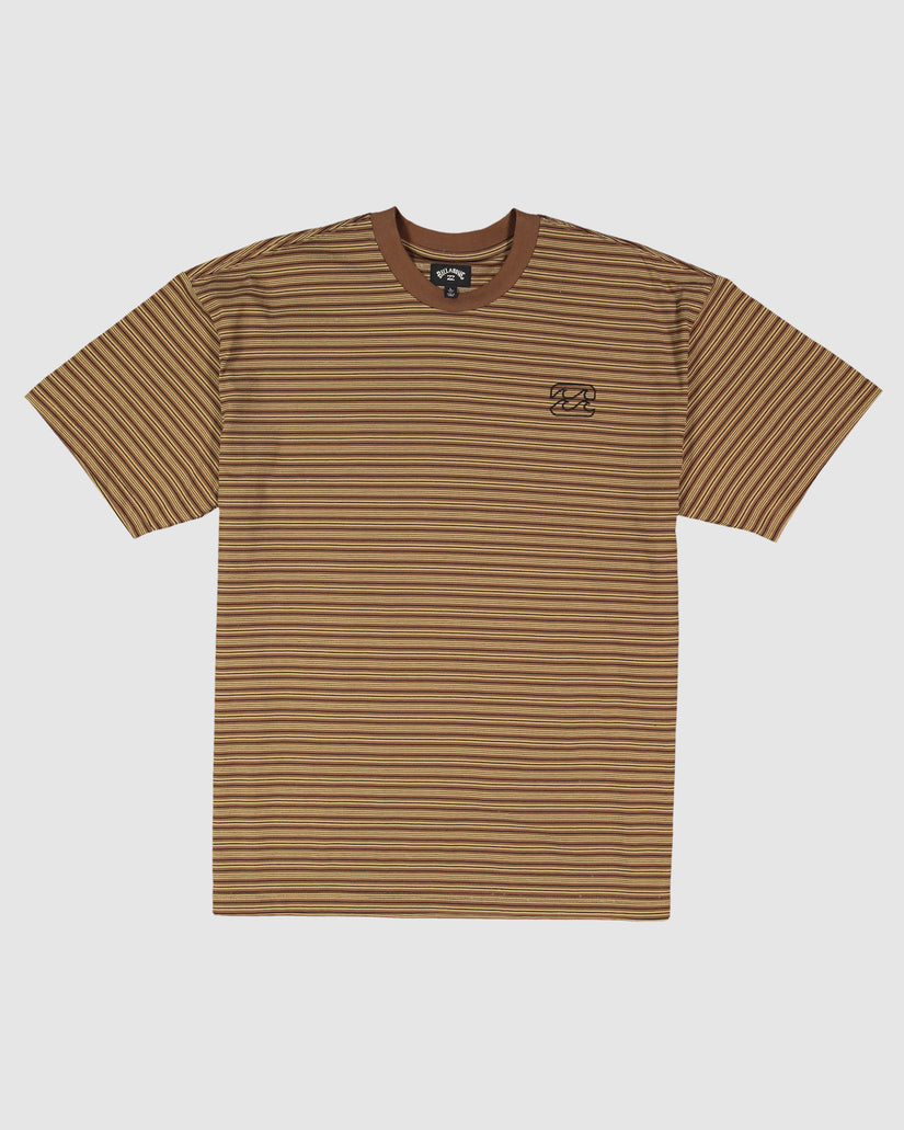 Mens Waffle Knit Stripe T-Shirt