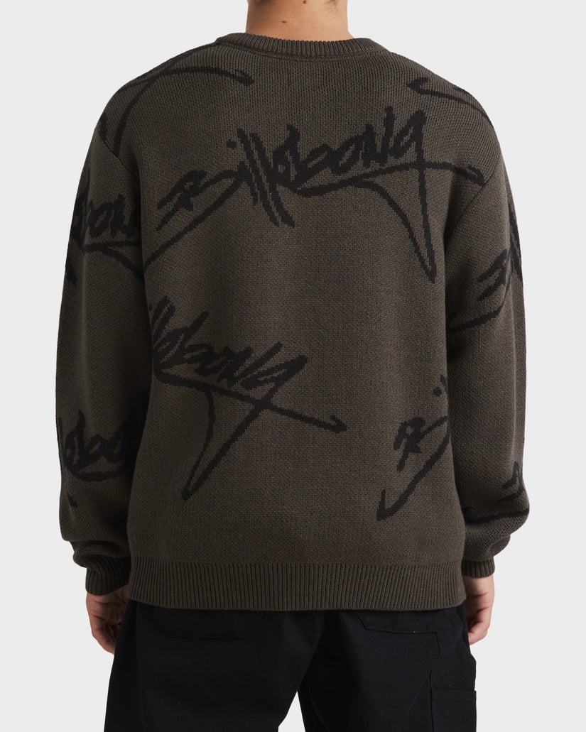 Mens All Over Sweater