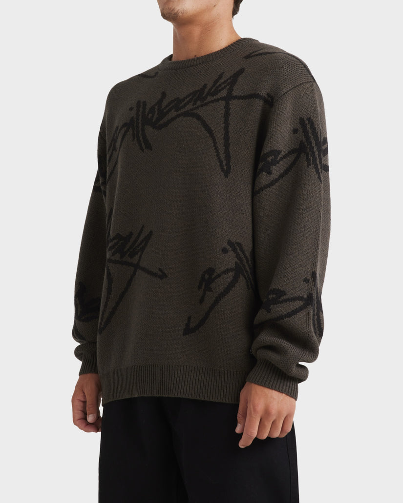 Mens All Over Sweater