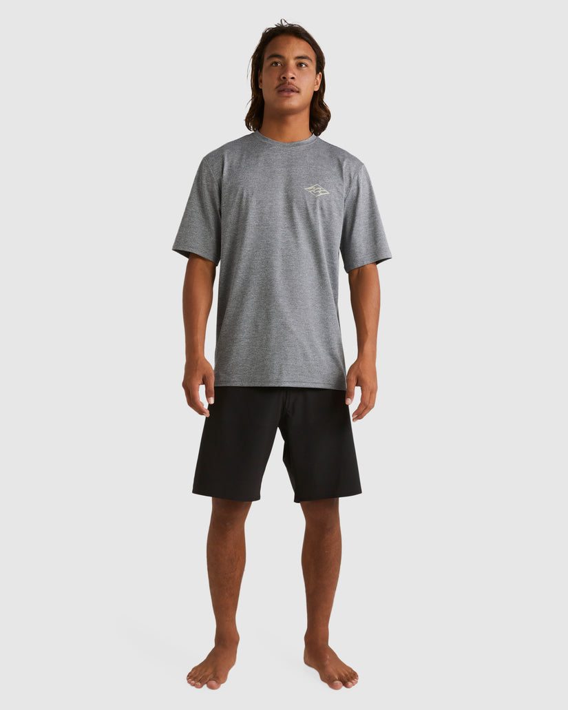 Mens Diamond Shoreline Rash Vest