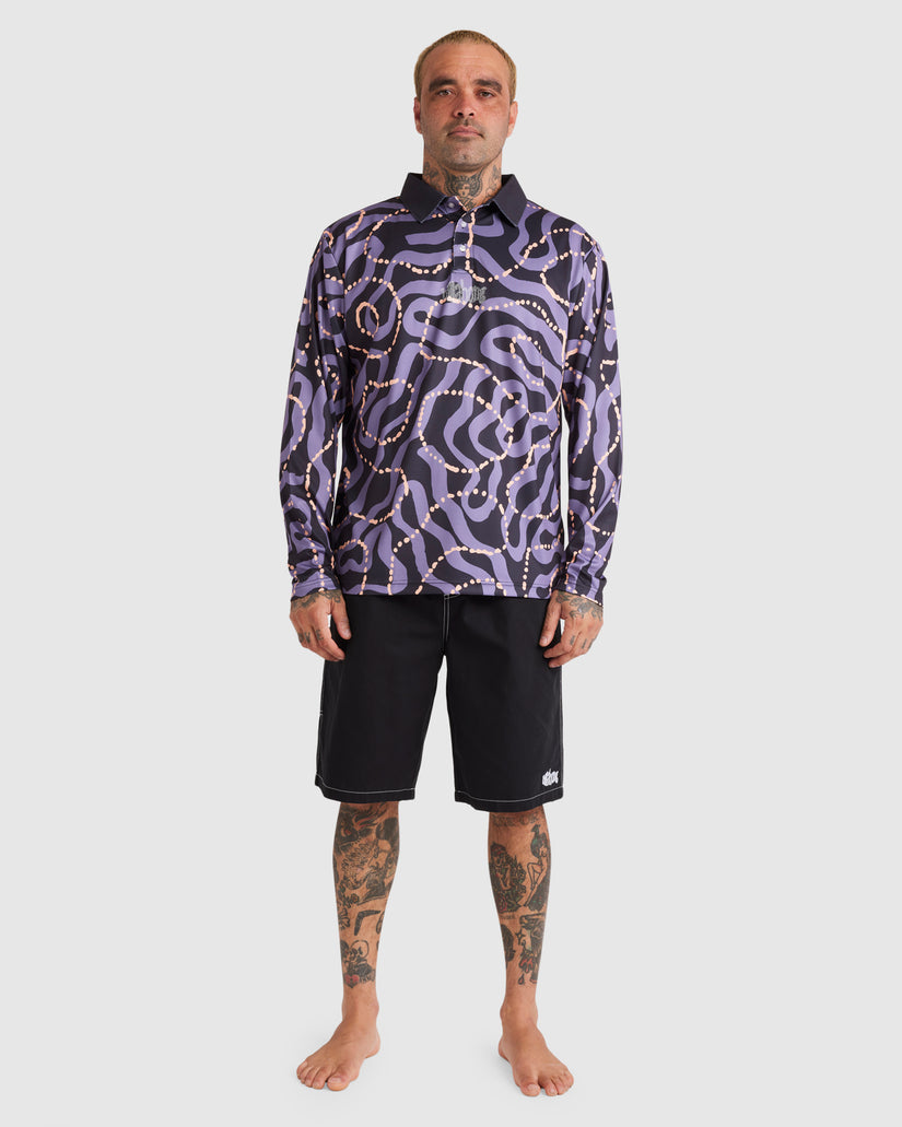 Mens Otis Mangrove Long Sleeve Fisho Surf Shirt