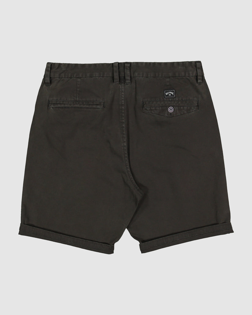 Mens Wave Wash Twill Shorts