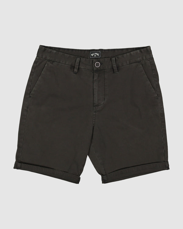 Mens Wave Wash Twill Shorts