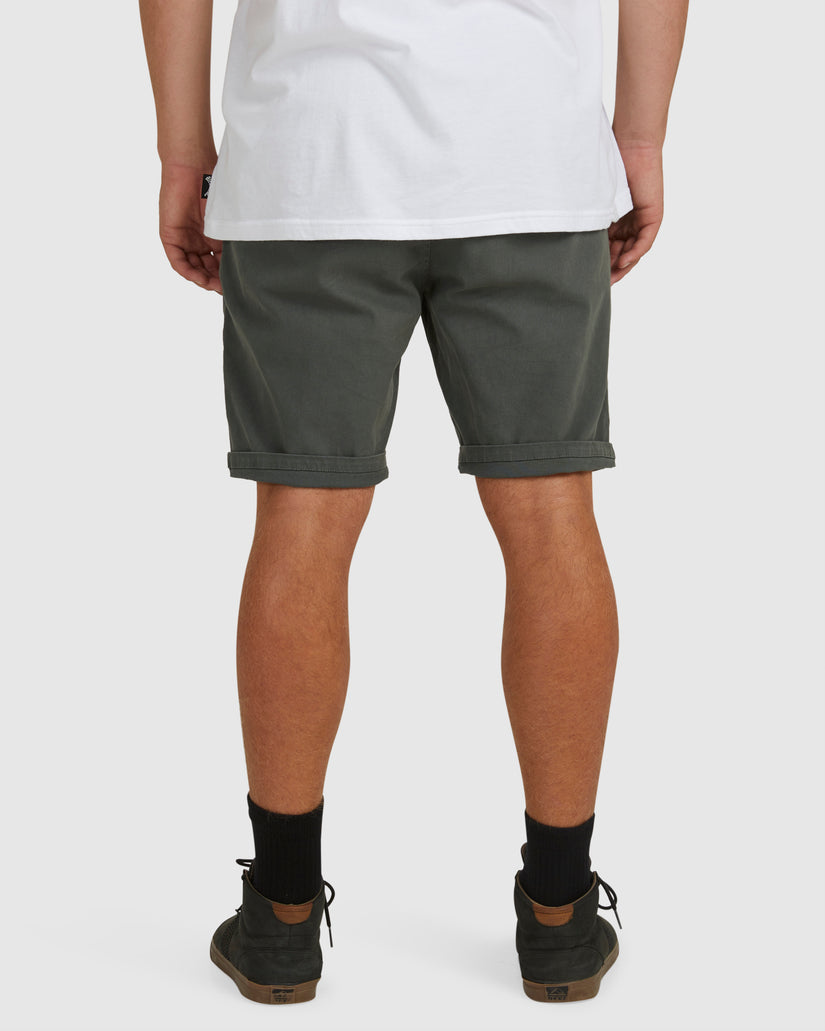 Mens Wave Wash Twill Shorts