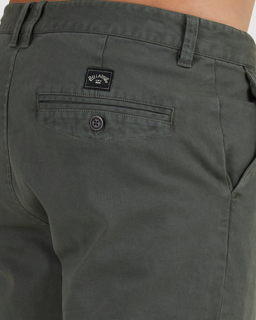 Mens Wave Wash Twill Shorts