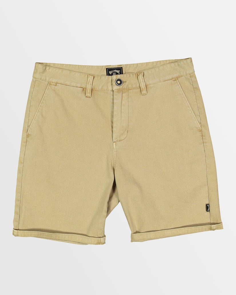 Mens Wave Wash Twill Shorts