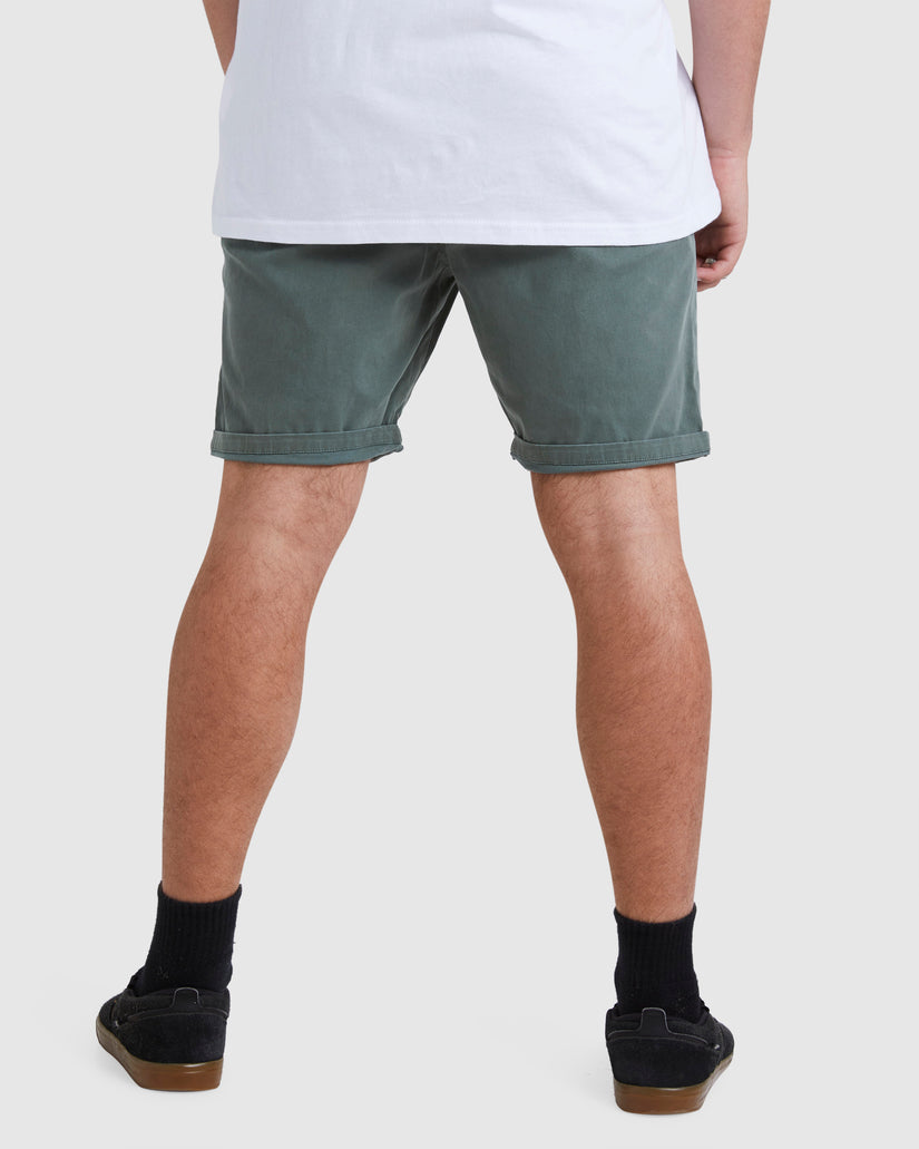 Mens Wave Wash Twill Shorts