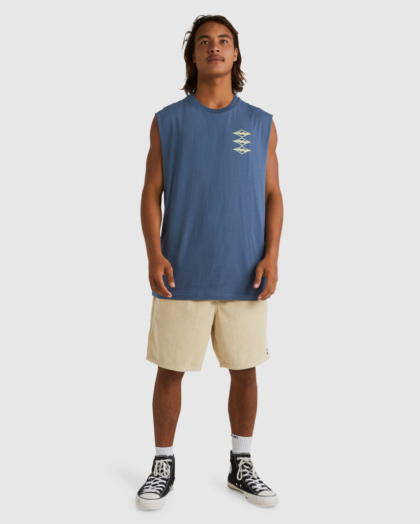 Mens Crayon Wave Tank Top